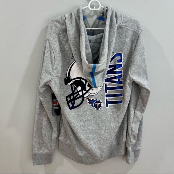 NFL Team Apparel Tennessee Titans gray logo full zip hoodie size medium NWT - Picture 6 of 9
